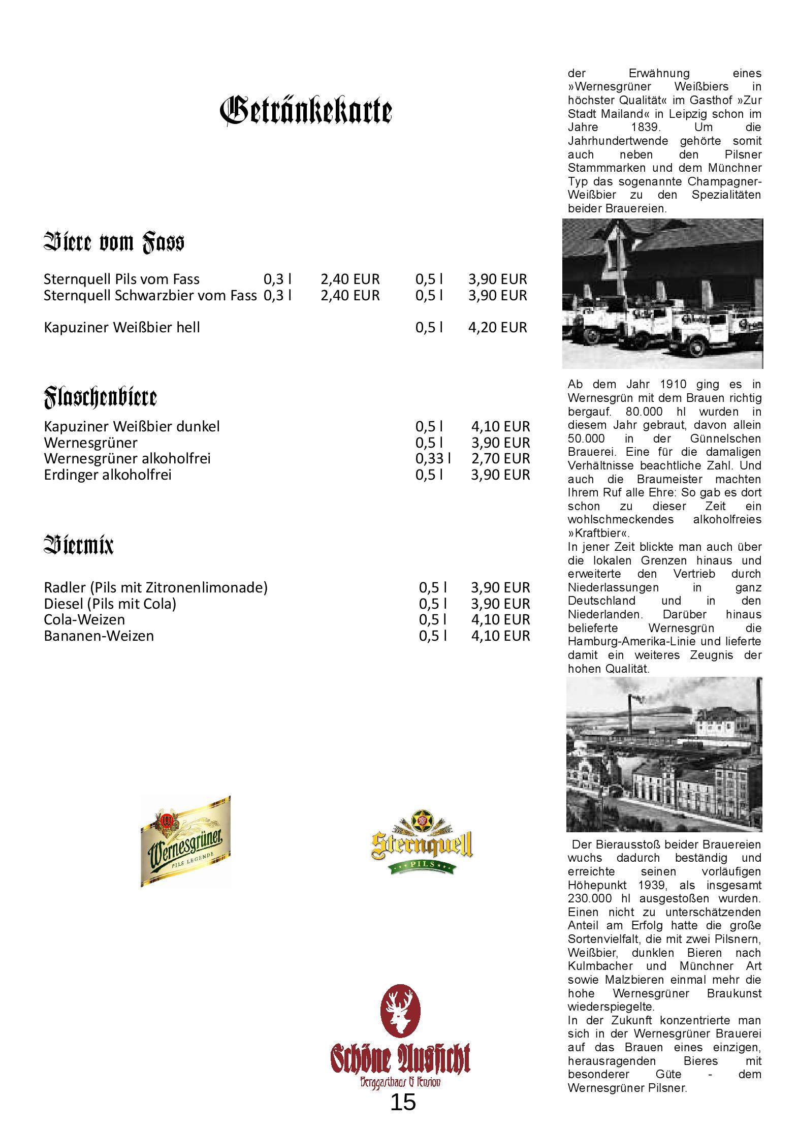 Speisekarte