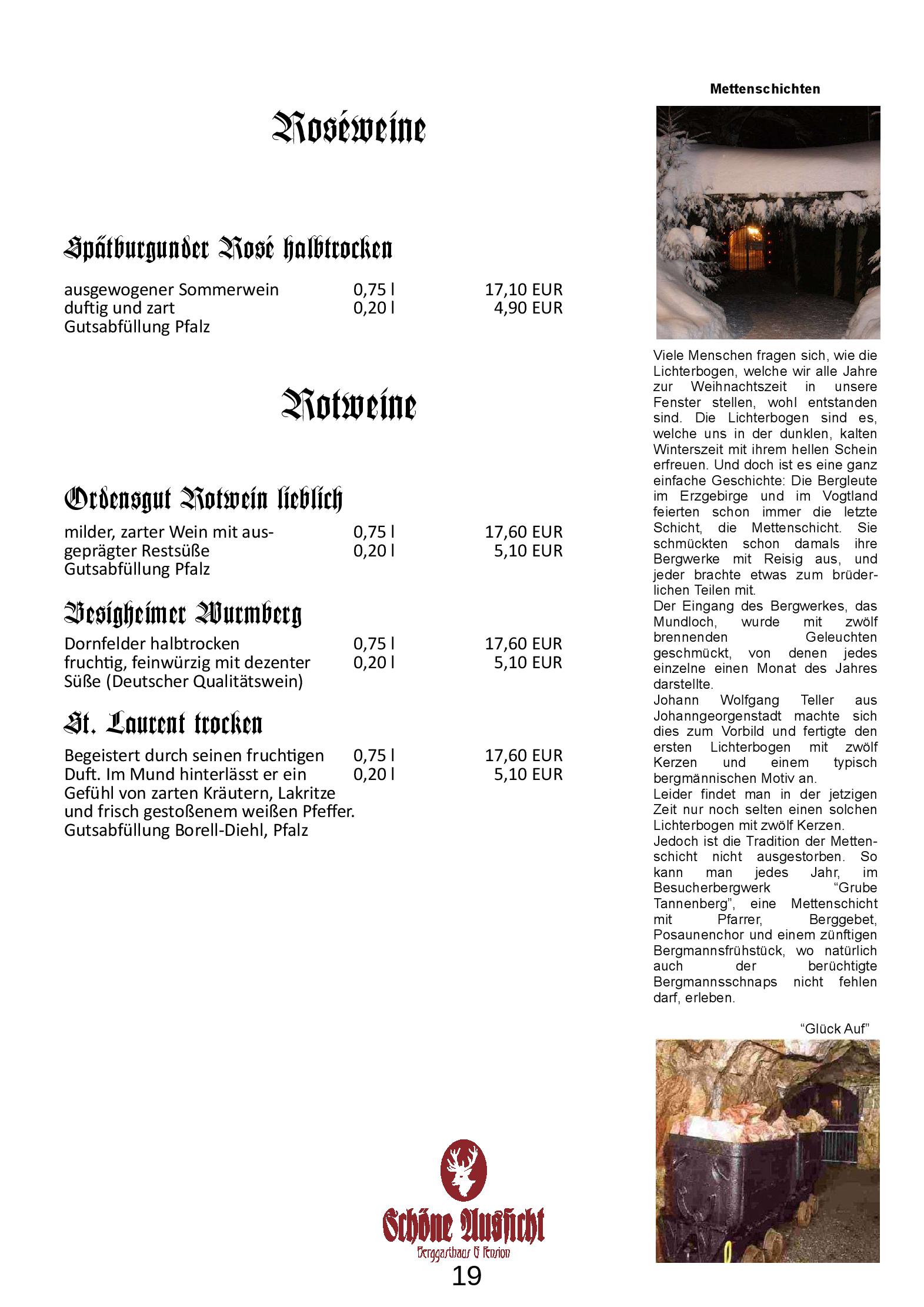 Speisekarte