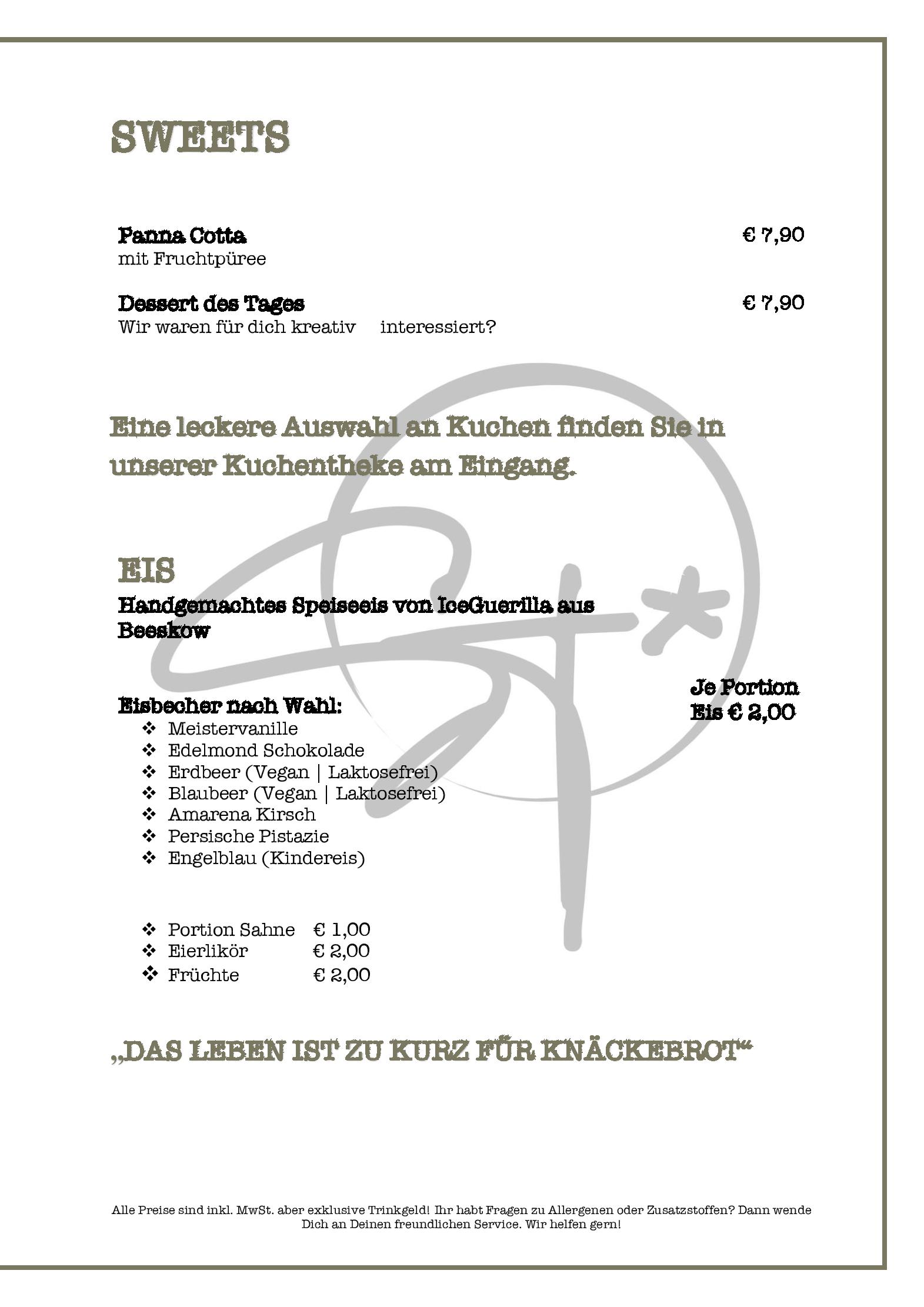 Speisekarte