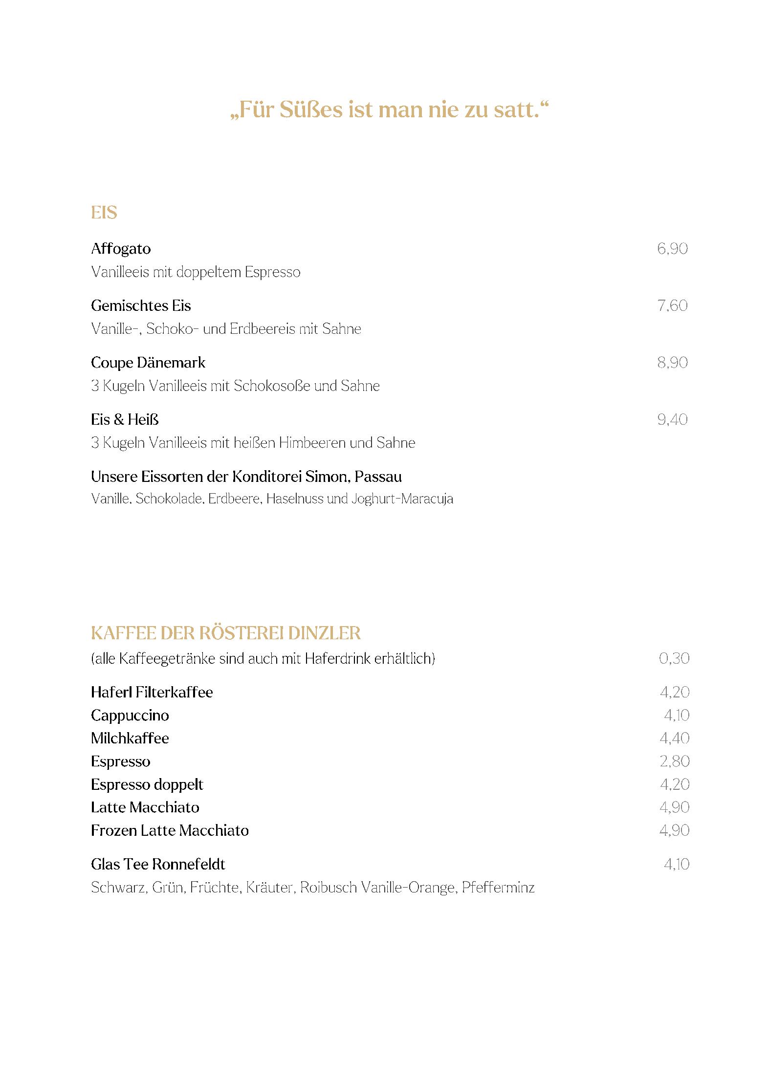 Speisekarte