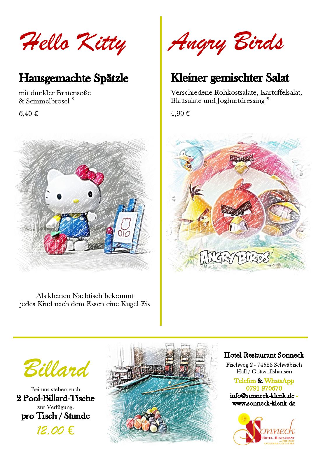 Speisekarte