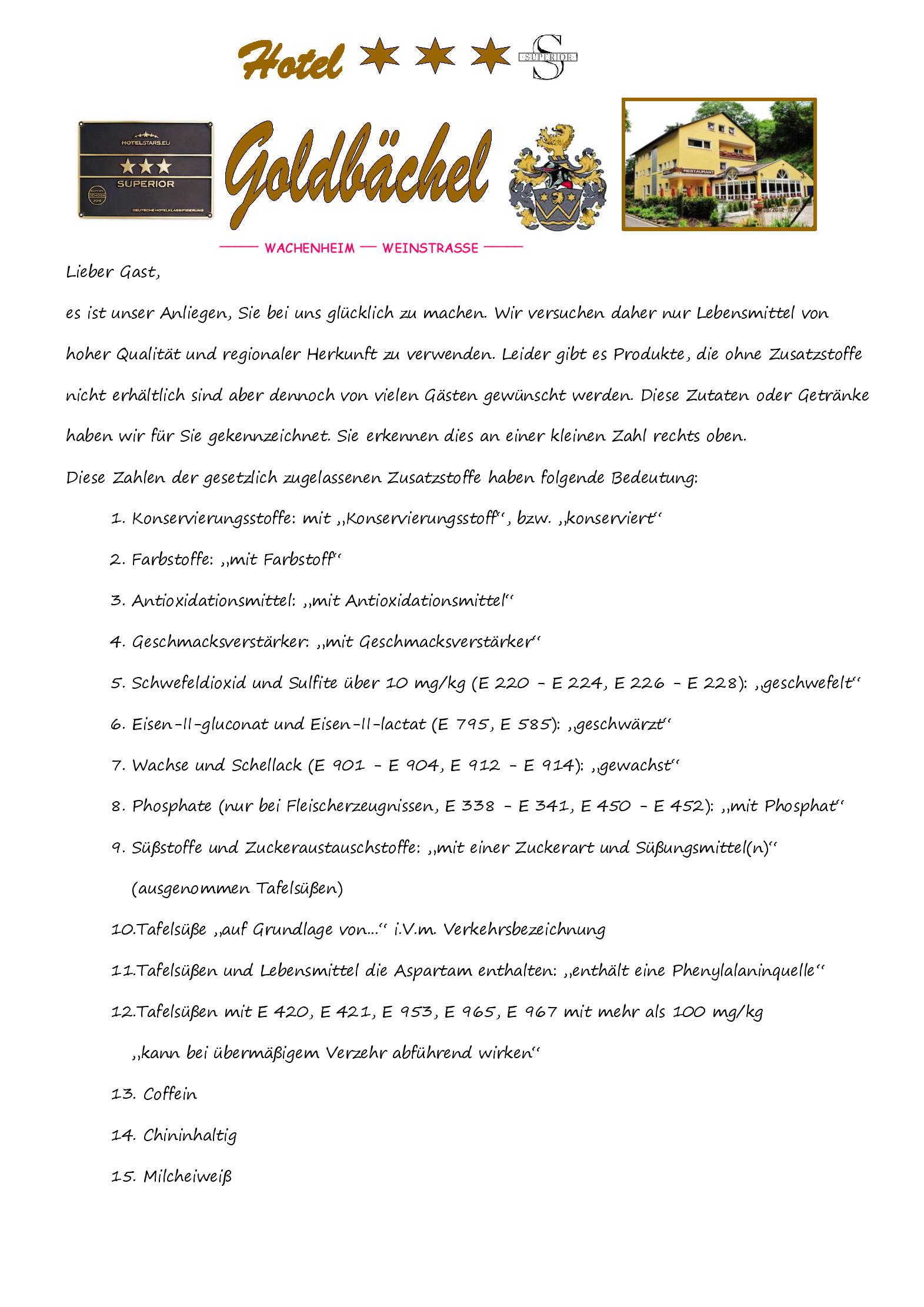 Speisekarte
