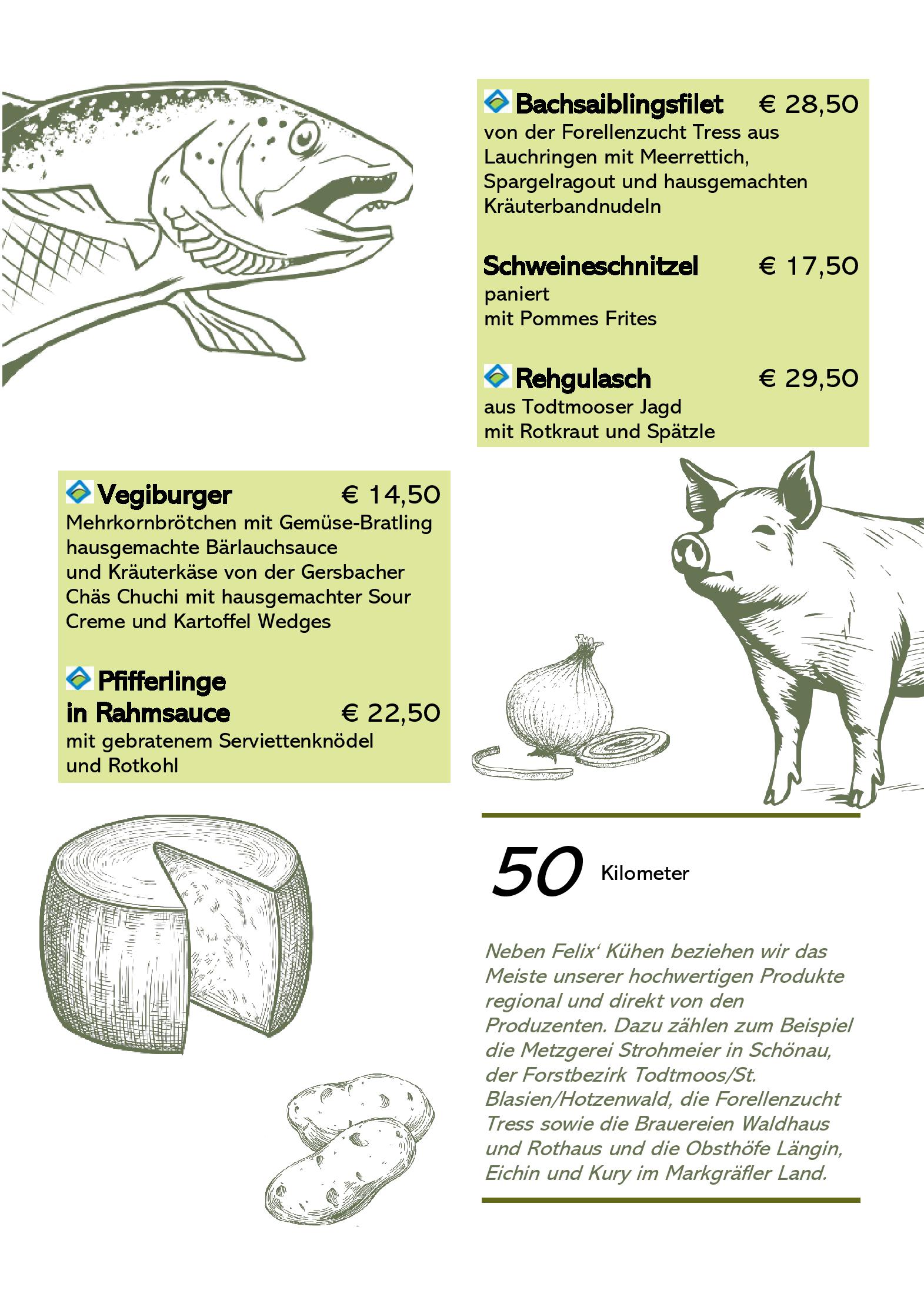 Speisekarte