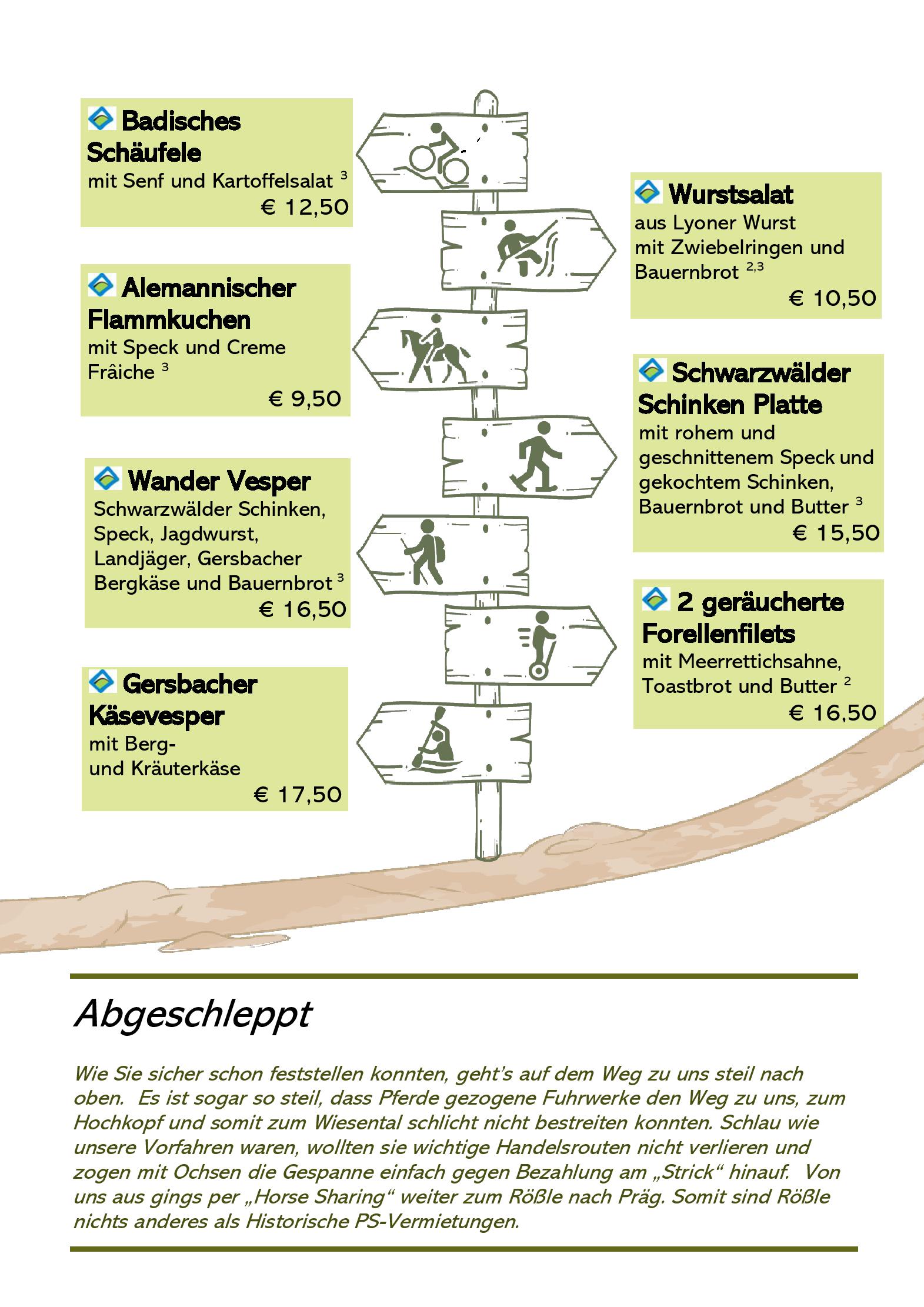 Speisekarte
