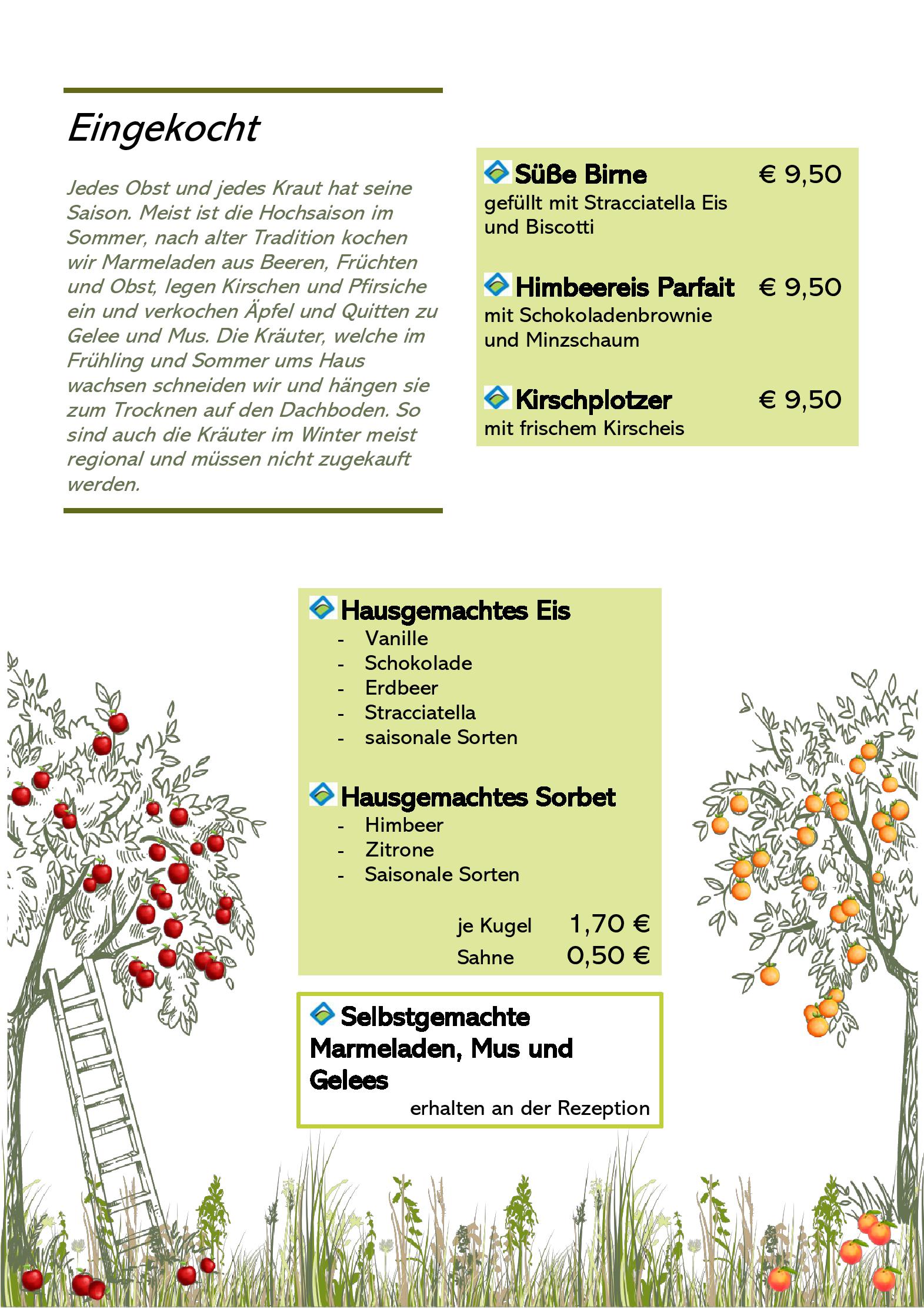 Speisekarte