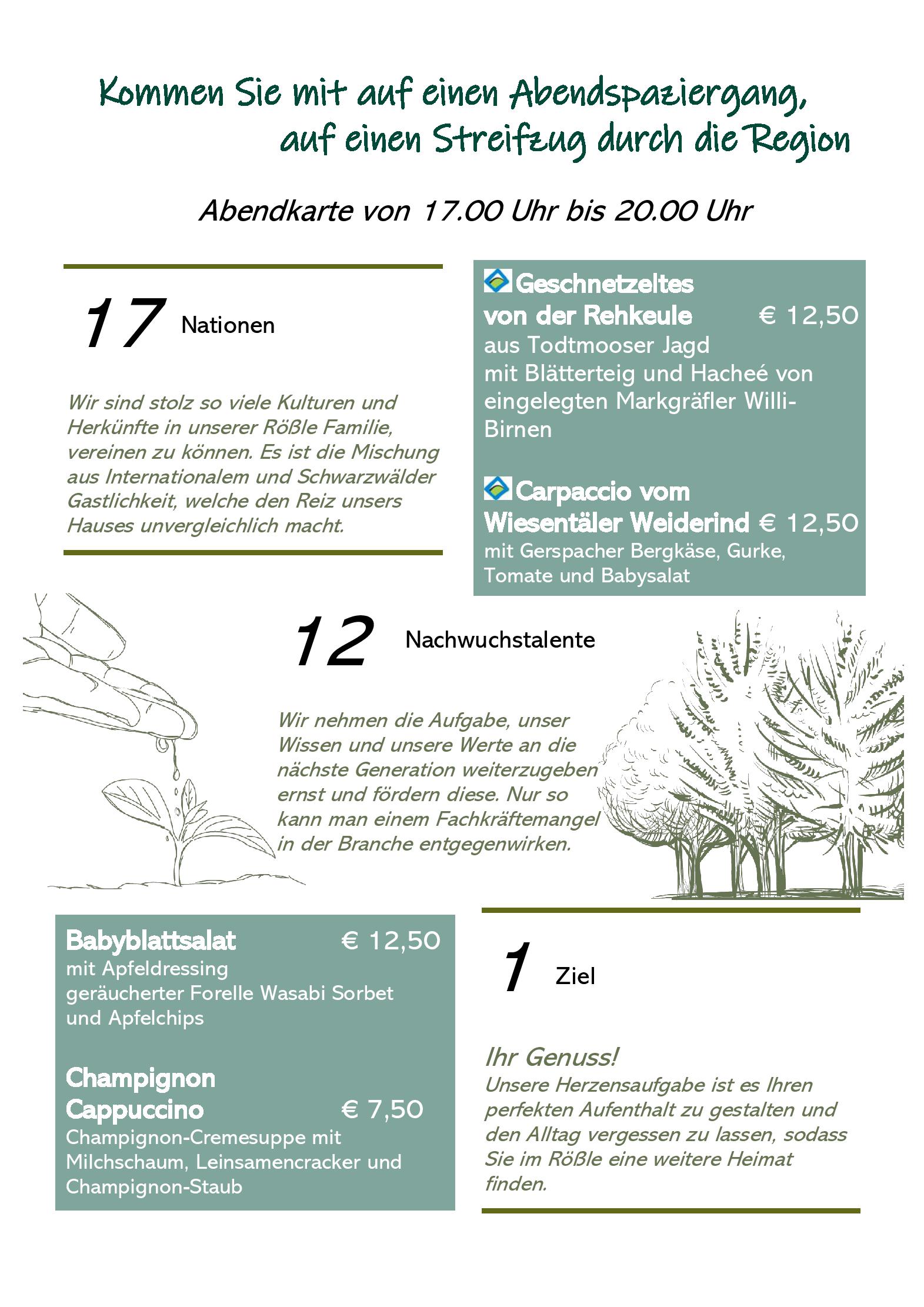 Speisekarte
