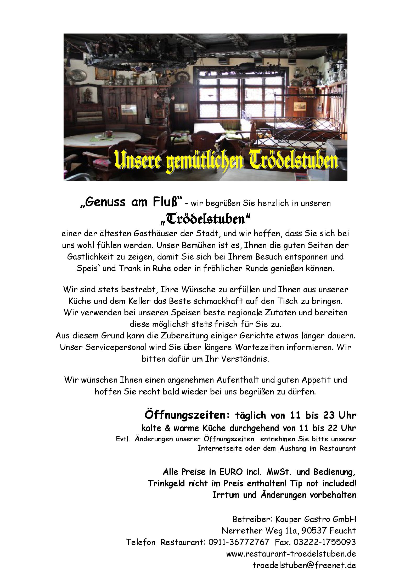 Speisekarte