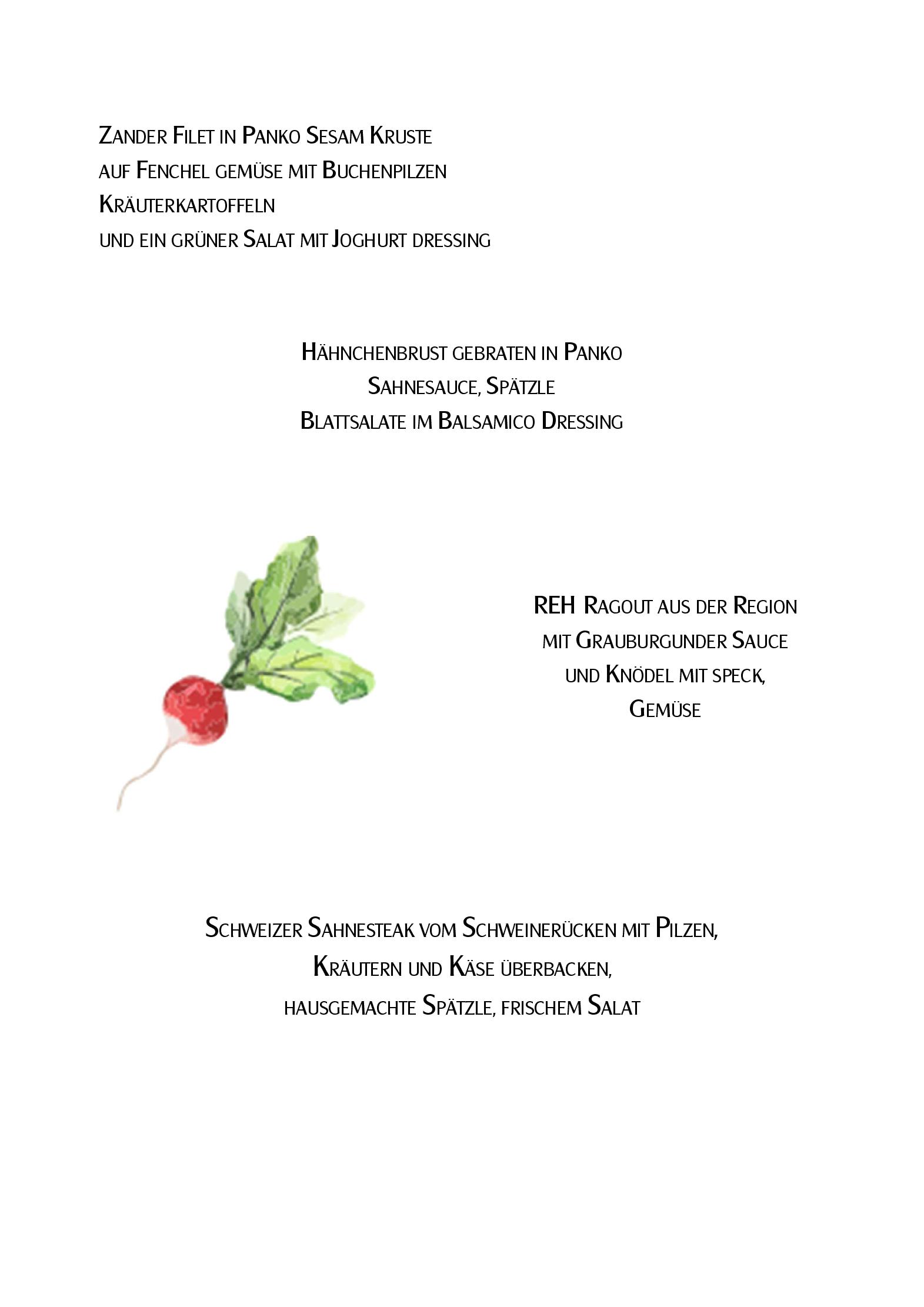 Speisekarte