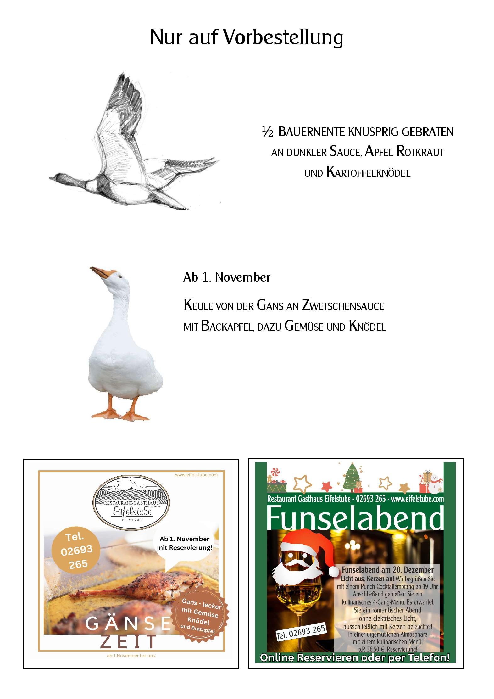 Speisekarte
