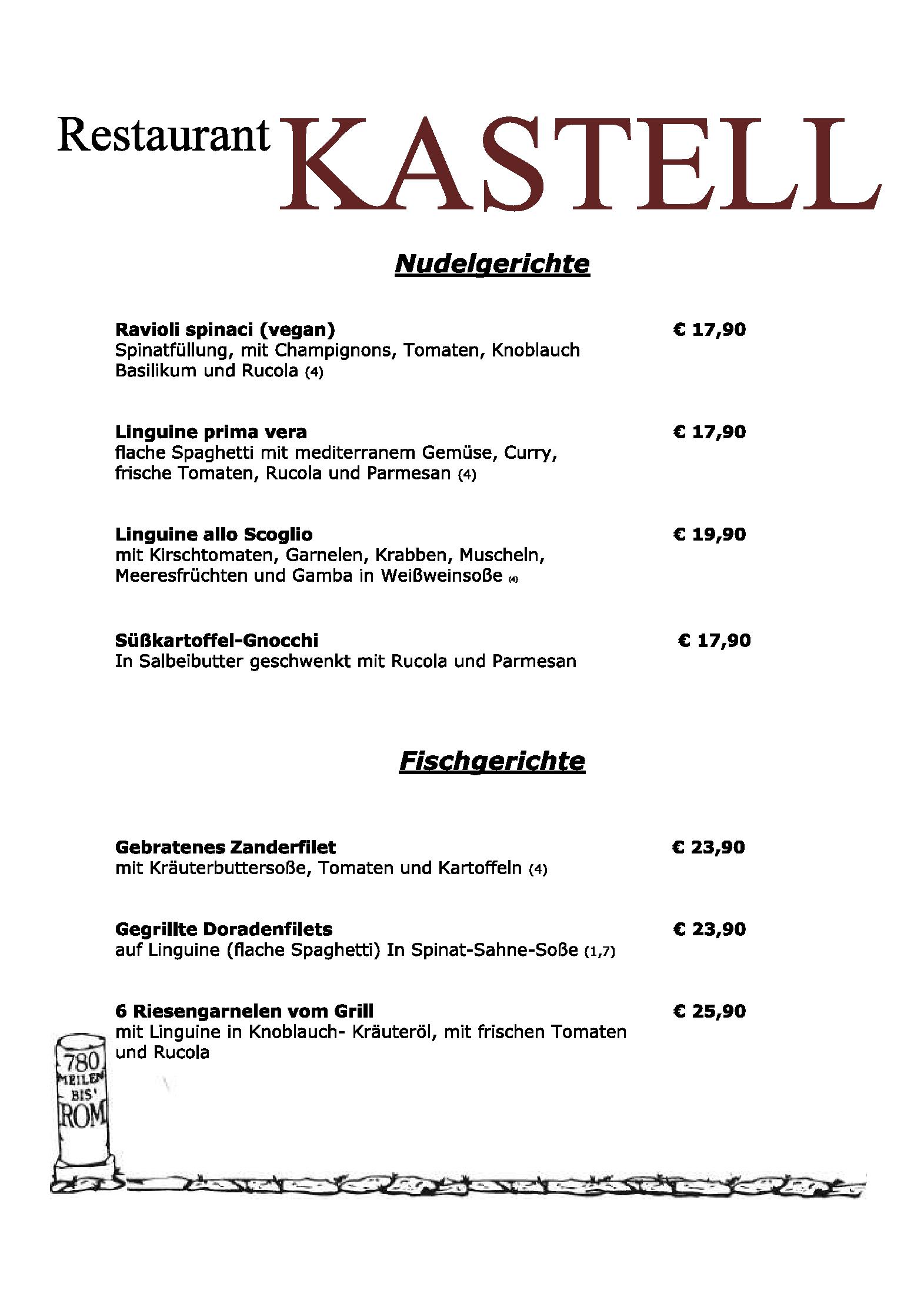 Speisekarte
